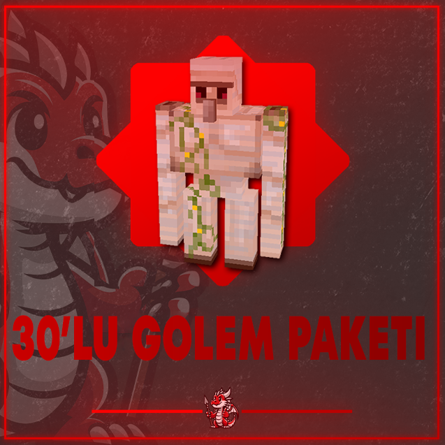 Mağaza - 30'lu Golem Spawner Paketi Ürün